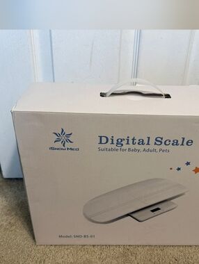 iSnow Med Digital Scale - White For Weighing Baby Or Pets
